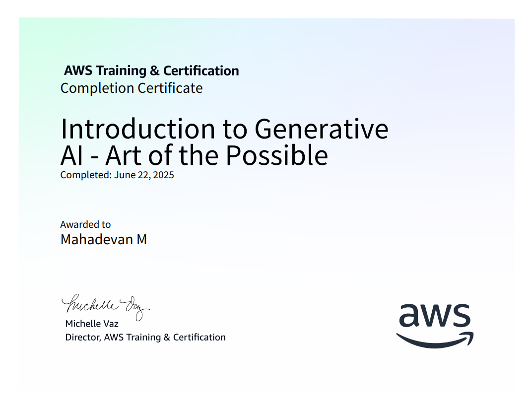 AWS GEN AI Cert